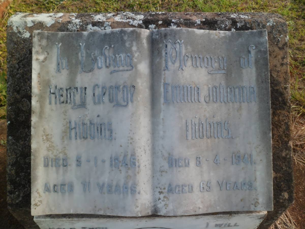 HIBBINS Henry George -1946 &amp; Emma Johanna -1941