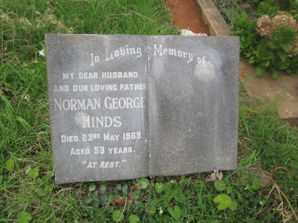 HINDS Norman George  -1969