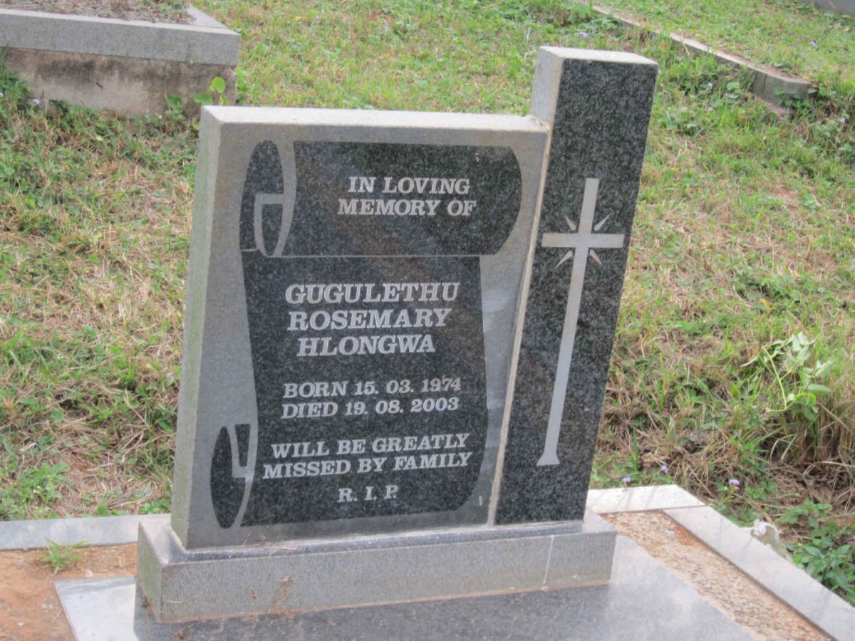 HLONGWA Gugulethu Rosemary 1974-2003