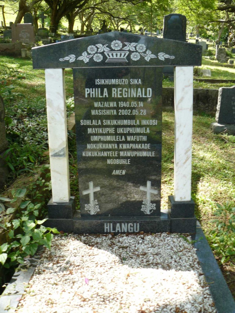 HLANGU Phila Reginald 1940-2002