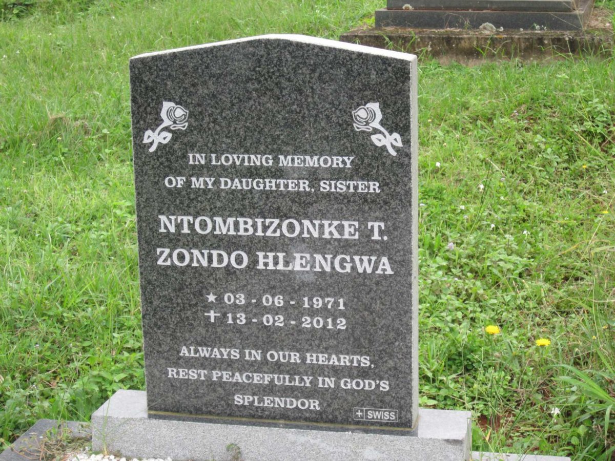HLENGWA Ntombizonke T. Zondo 1971-2012