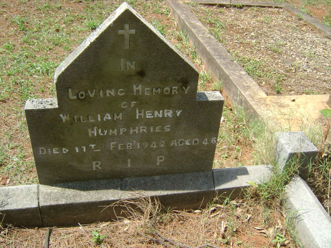 HUMPHRIES William Henry -1942