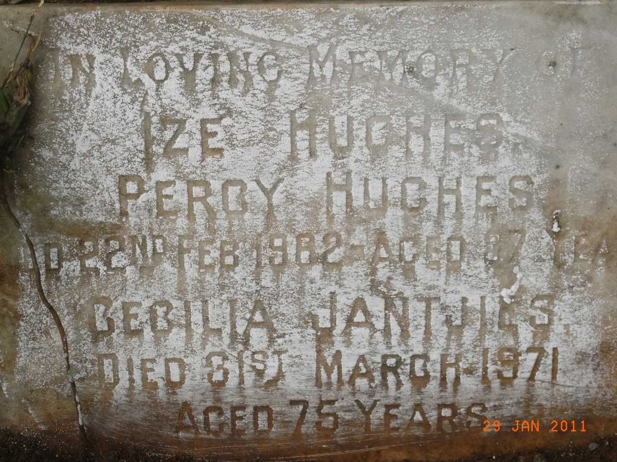 HUGHES Percy Fancis -1962 :: HUGHES Ize -1955 :: JANTJIES Cecilia -1971