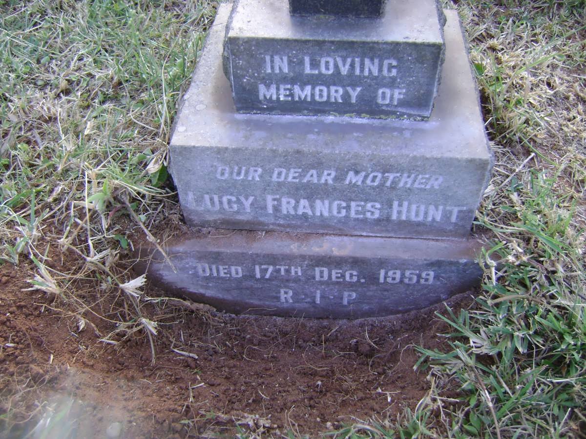 HUNT Lucy Frances -1959