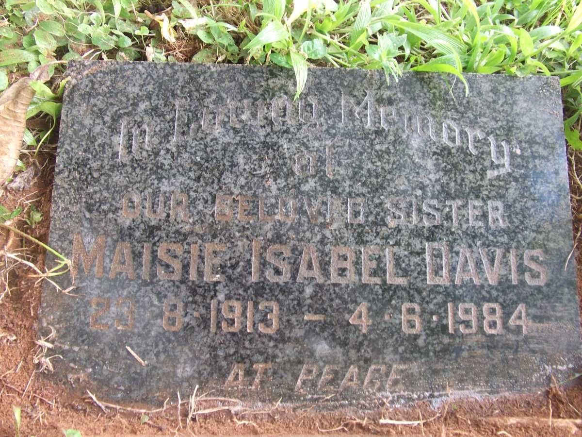 DAVIS Maisie Isabel 1913-1984