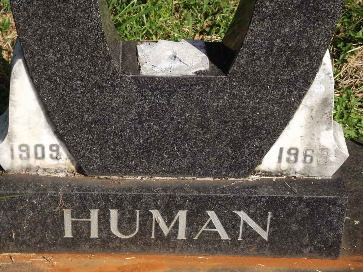HUMAN Cornelius Francois 1910-1989 &amp; Maria Magdelena 1909-1963