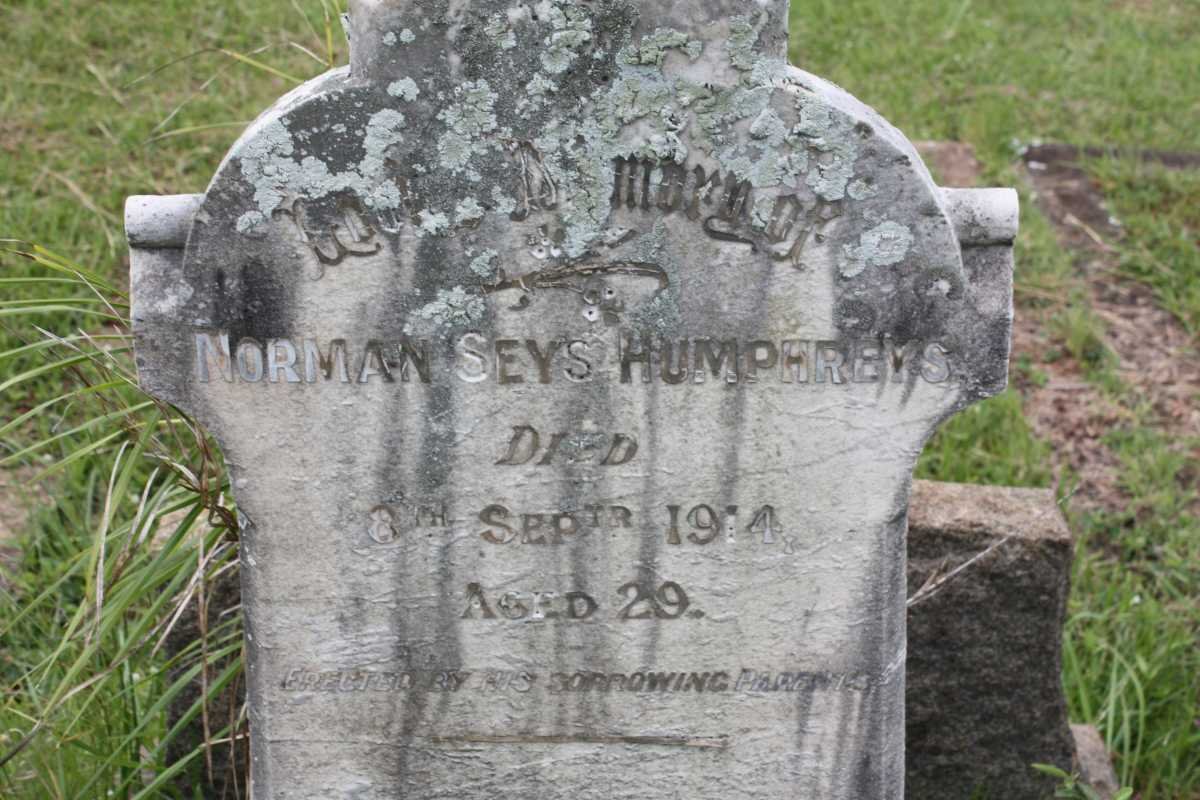 HUMPHREYS Norman Seys -1914