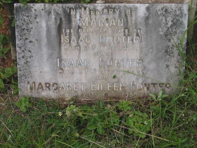 HUNTER Isaac -1944 &amp; Marian -1923 :: HUNTER Margaret Eileen -1959