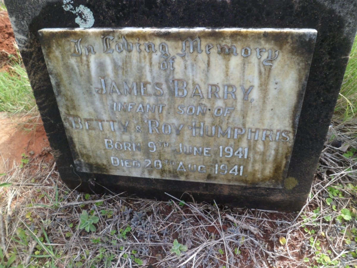 HUMPHRIS James Barry 1941-1941
