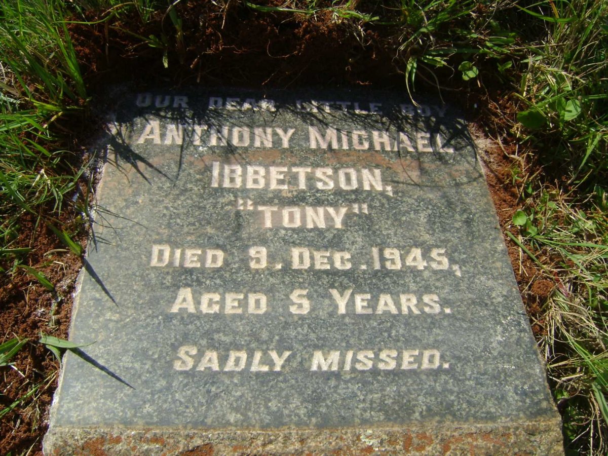 IBBETSON Anthony Michael -1945