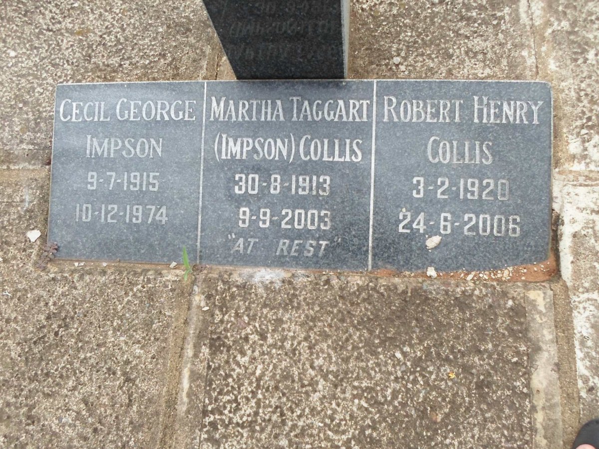 IMPSON Arthur Edward -1943 &amp; Eva May -1949