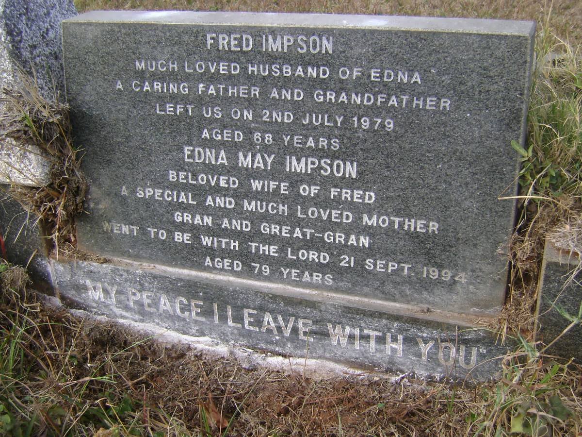 IMPSON Fred -1979 &amp; Edna May -1994
