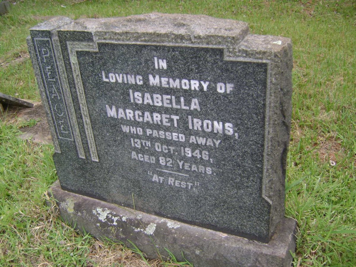 IRONS Isabella Margaret -1946
