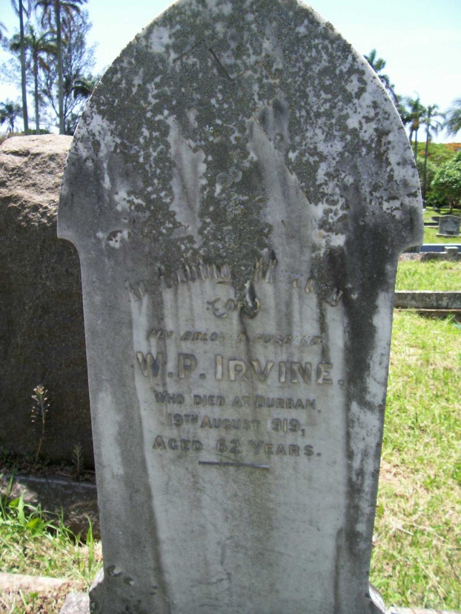 IRVINE W.P. -1919