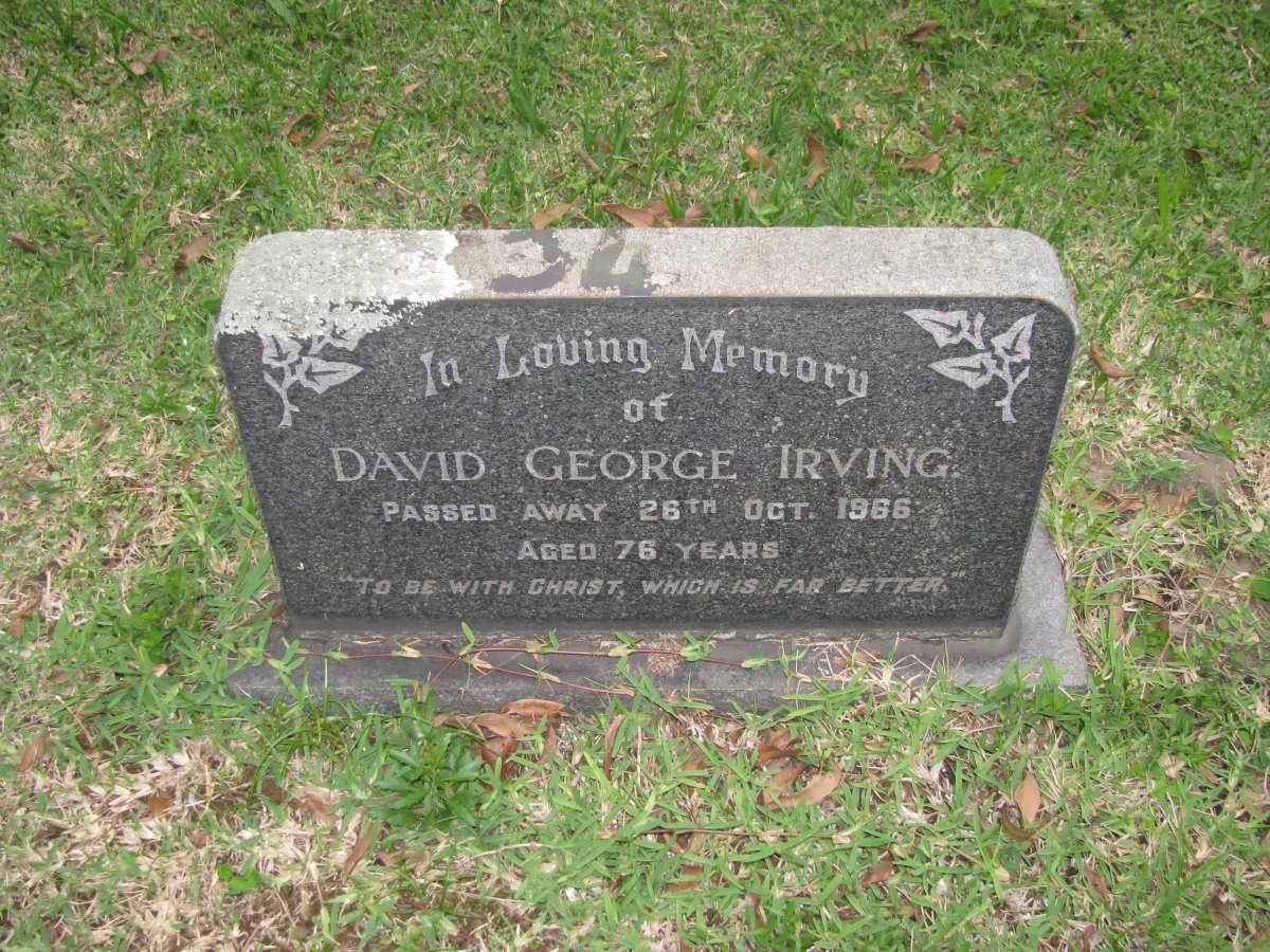 IRVING David George -1966