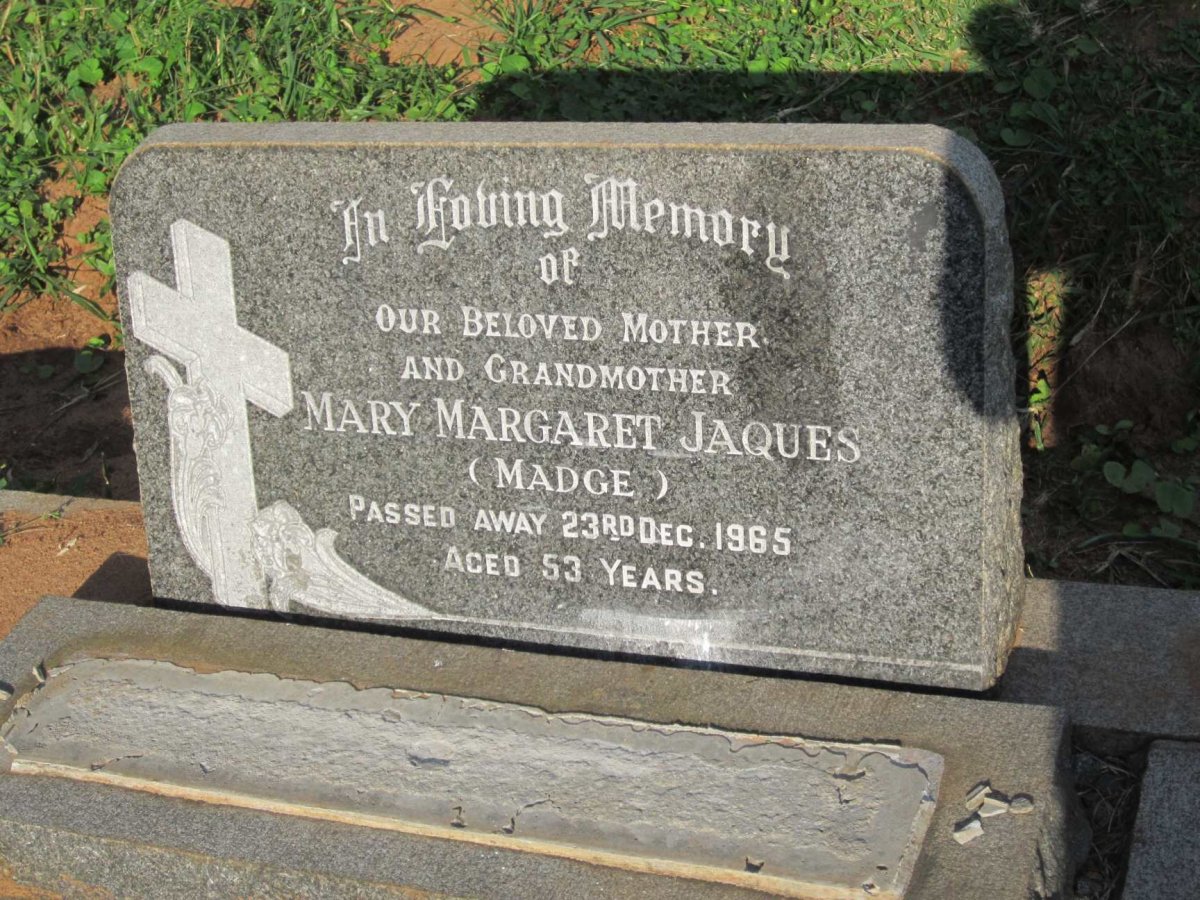 JAQUES Mary Margaret -1965