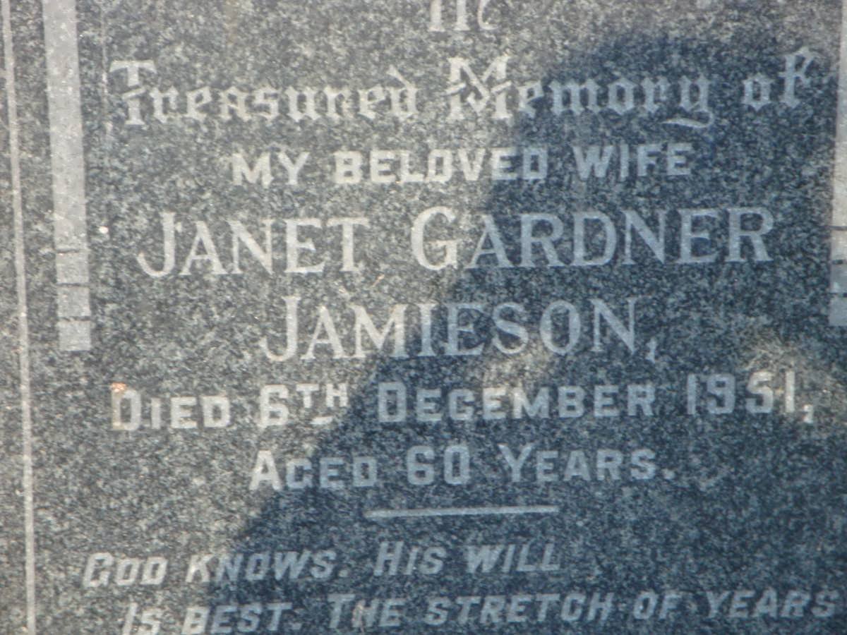 JAMIESON Janet Gardner -1951