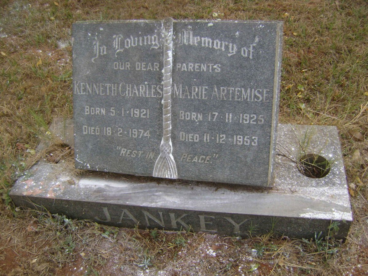 JANKEY Kenneth Charles 1921-1974 &amp; Marie Artemise 1925-1953