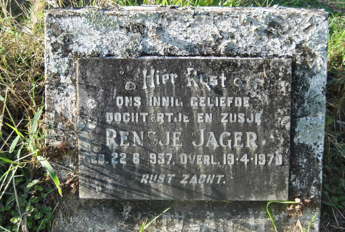 JAGER Rensje 1957-1970