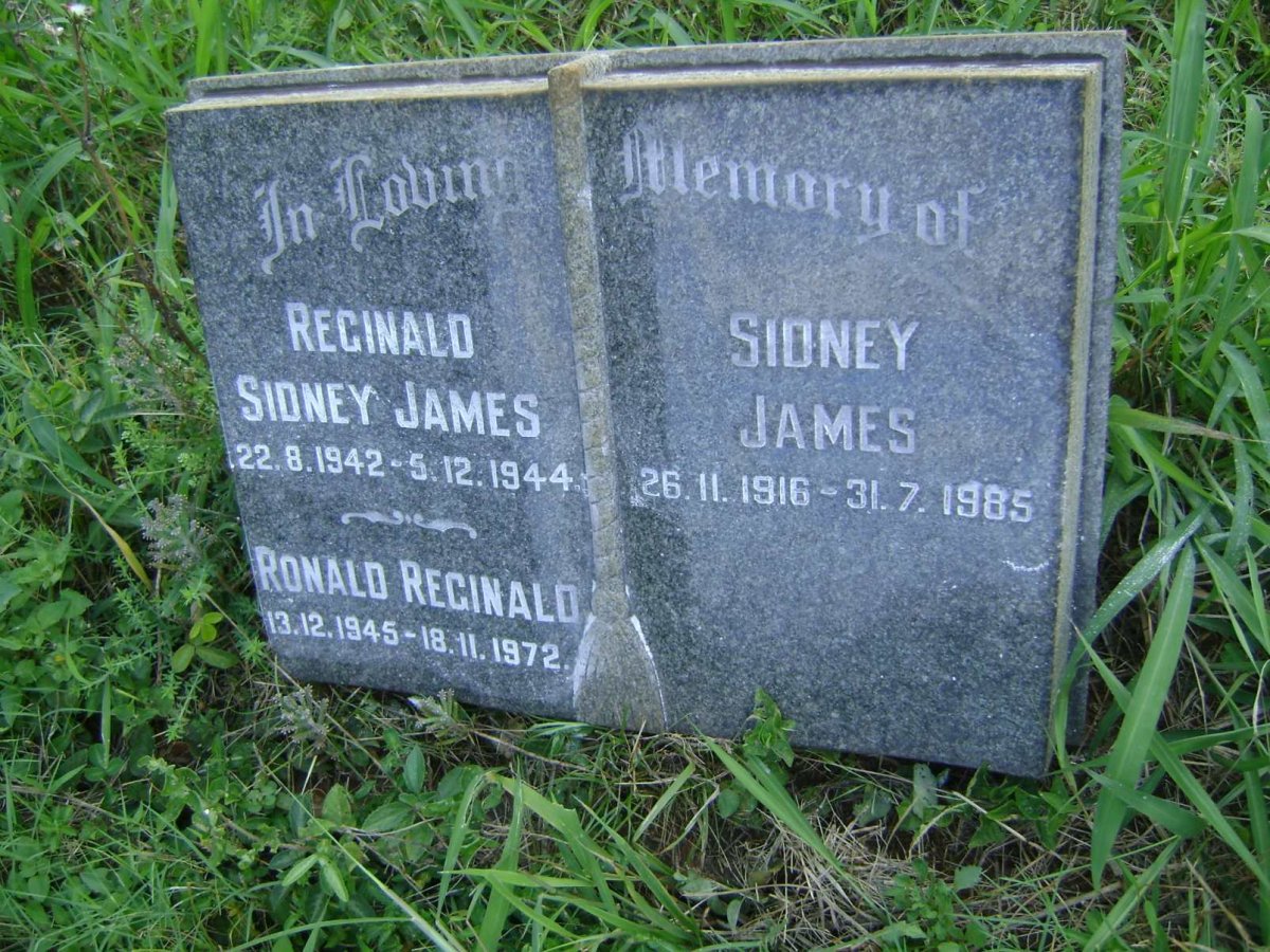 JAMES Sidney 1916-1985 :: JAMES Reginald Sidney 1942-1944 :: JAMES Ronald Reginald 1945-1972