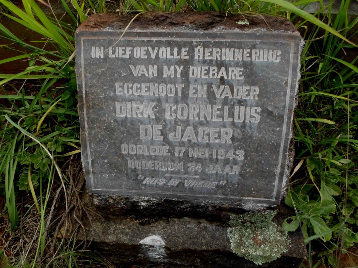 JAGER Dirk Cornelius, de -1943
