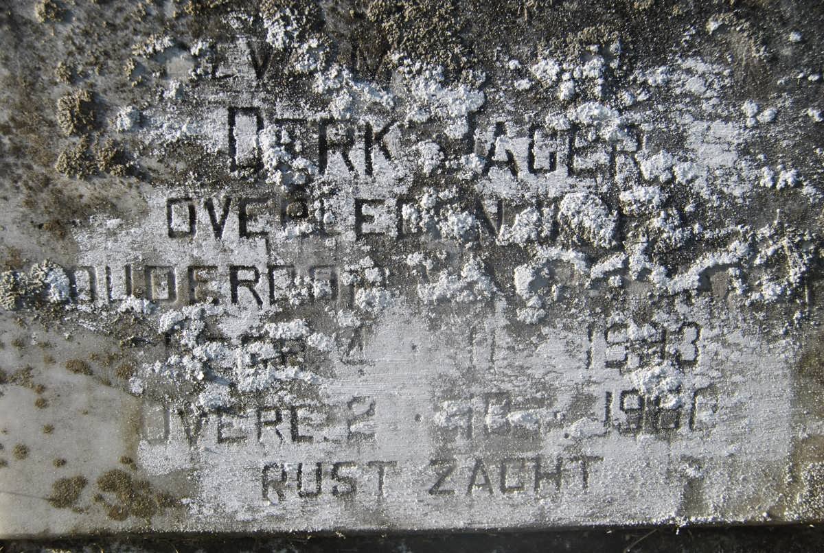 JAGER Derk 1913-1980