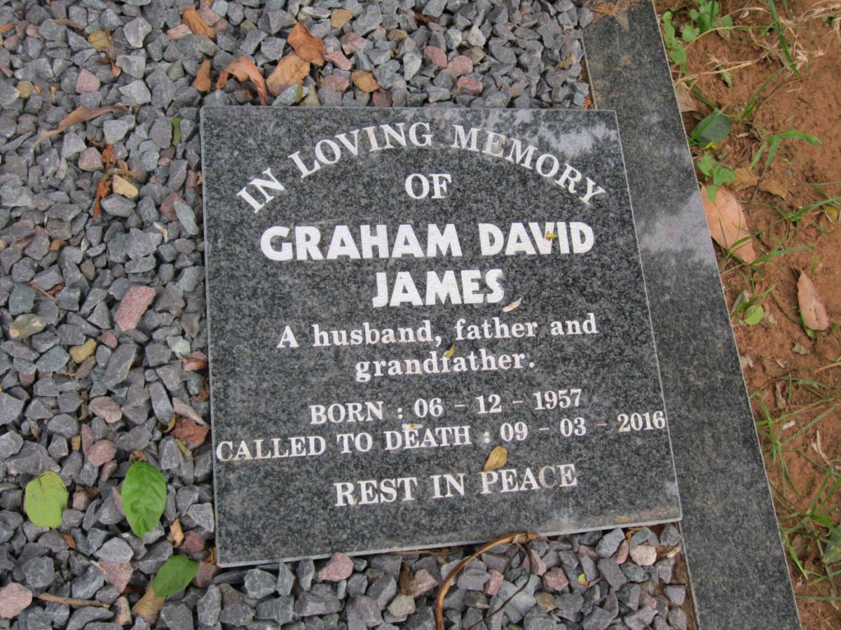 JAMES Graham David 1957-2016