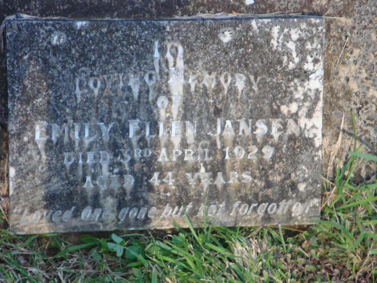JANSEN Emily Ellen -1929