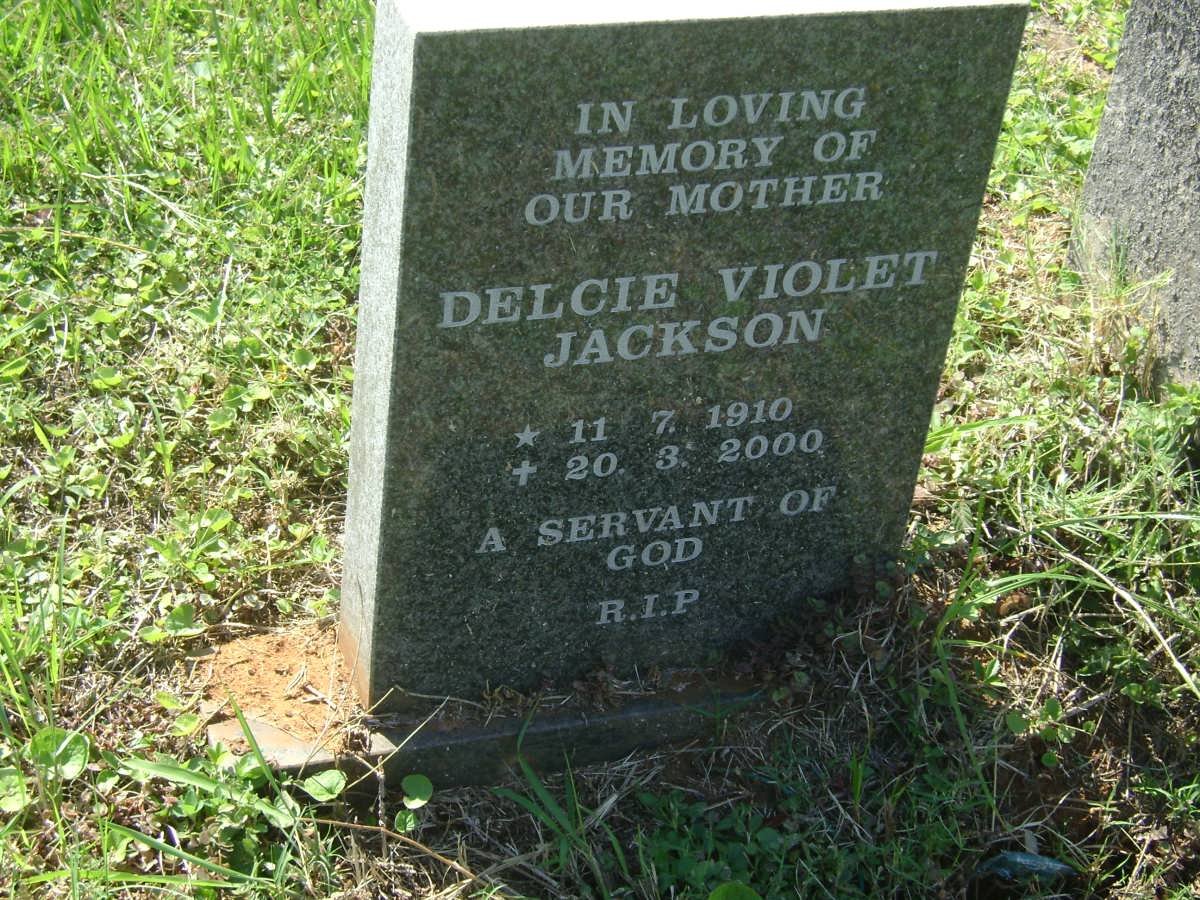 JACKSON Delcie Violet 1900-2000
