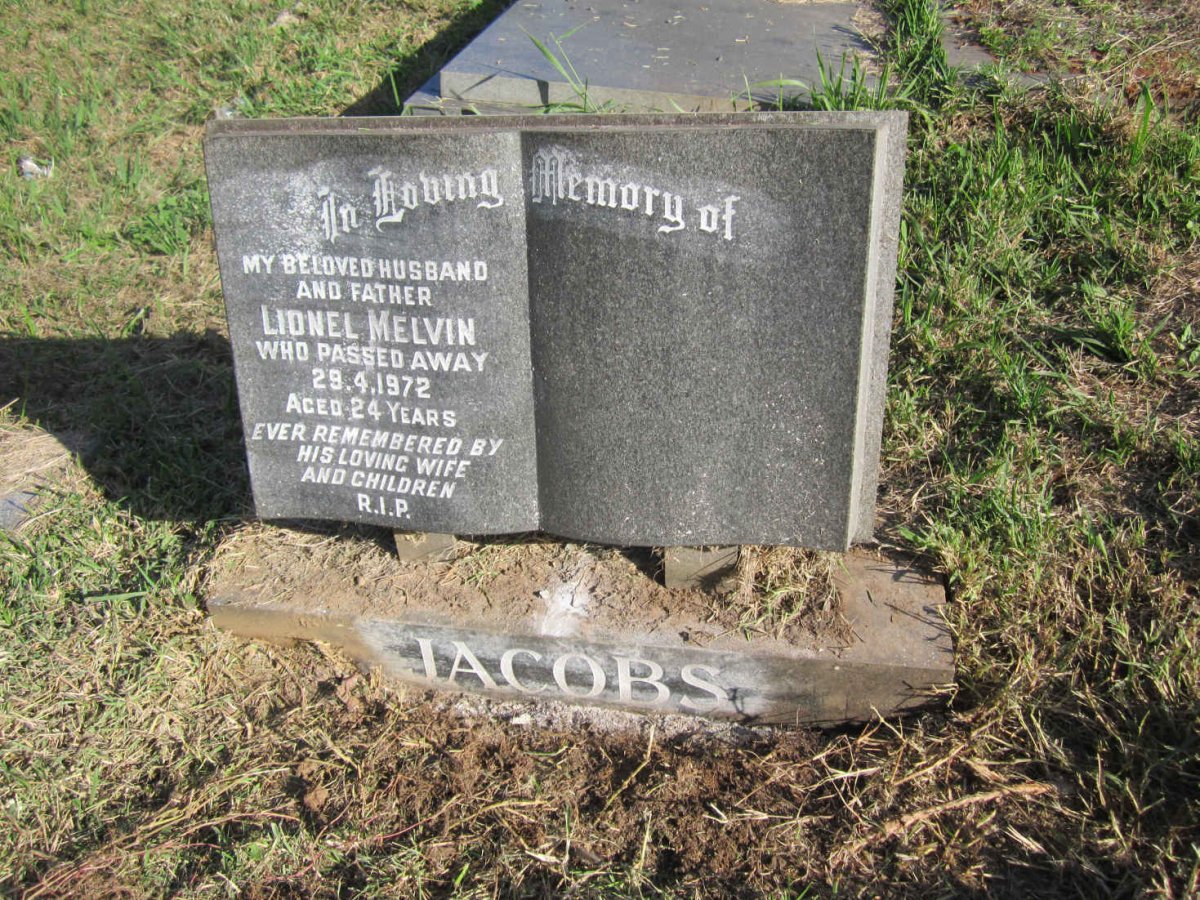 JACOBS Lionel Melvin -1972