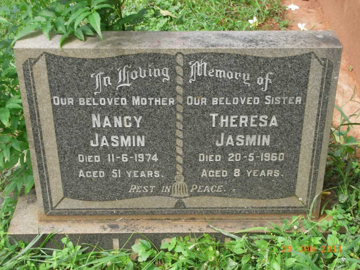JASMIN Theresa -1960 :: JASMIN Nancy -1974