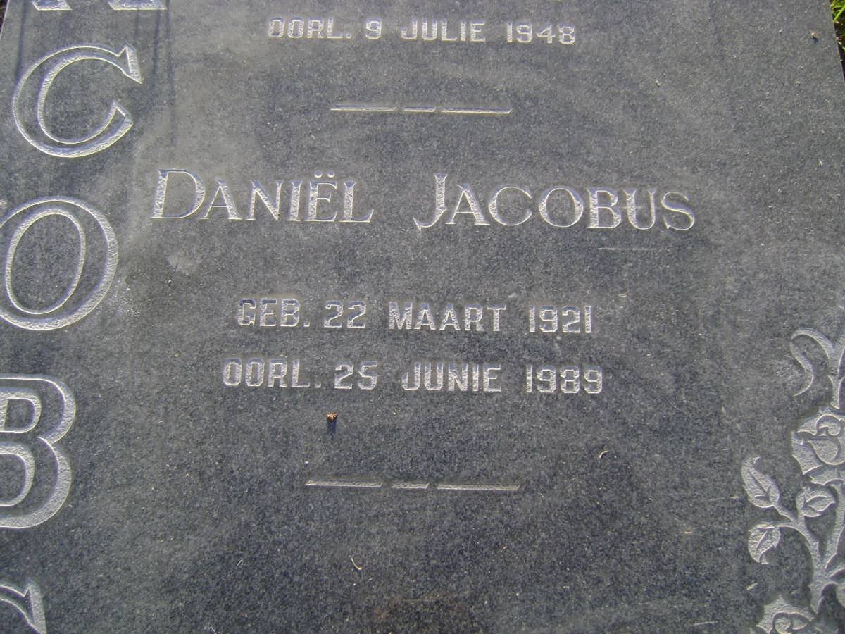 JACOBS Daniel Jacobus 1921-1989 :: JACOBS Jacob Casper 1948 -1948