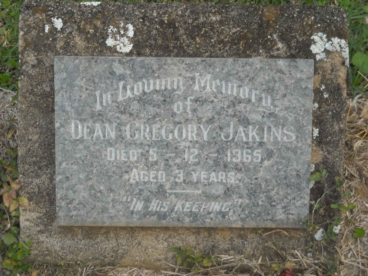 JAKINS Dean Gregory -1965