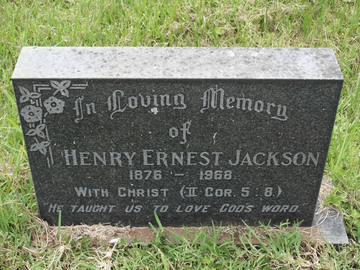 JACKSON Henry Ernest 1876-1968