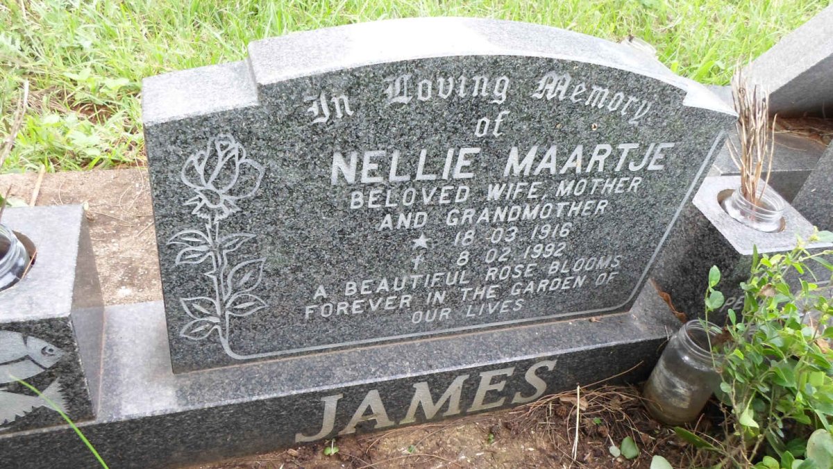 JAMES Nellie Maartje 1916-1992