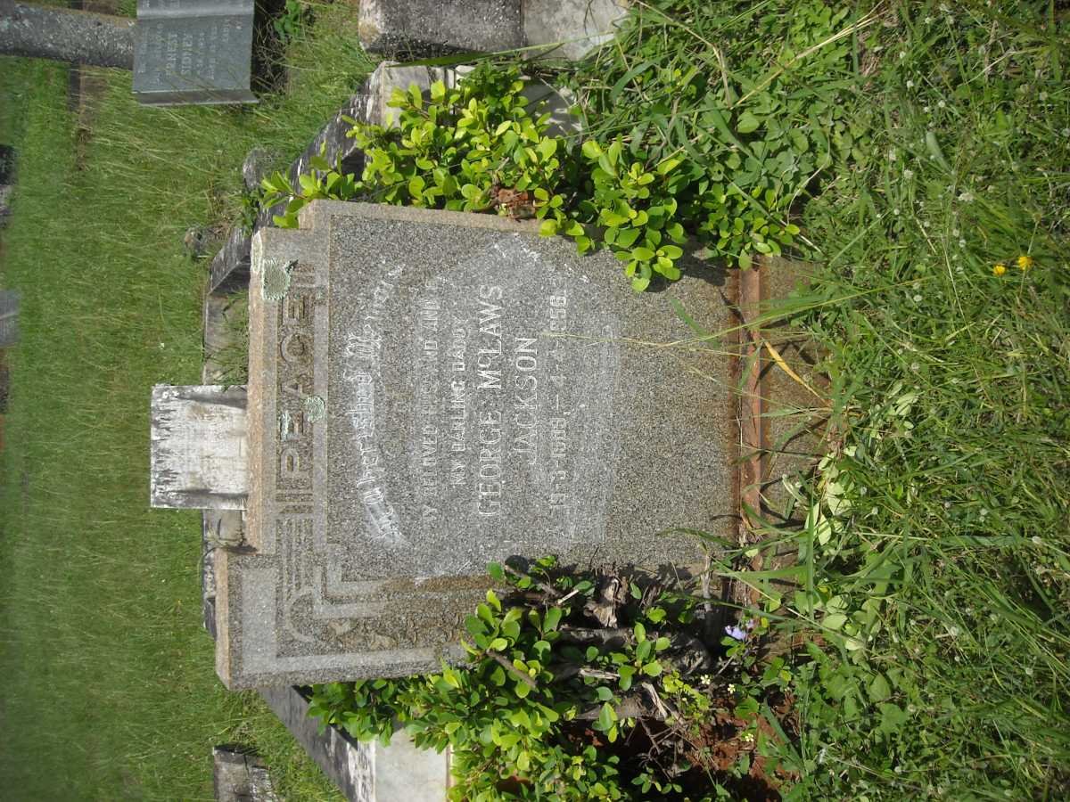 JACKSON George McLaws 1909-1956