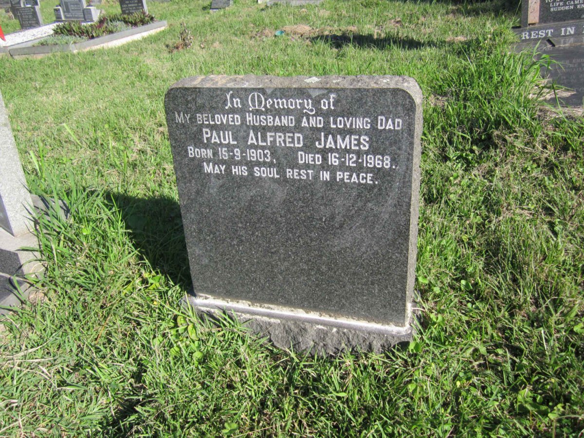 JAMES Paul Alfred 1903-1968