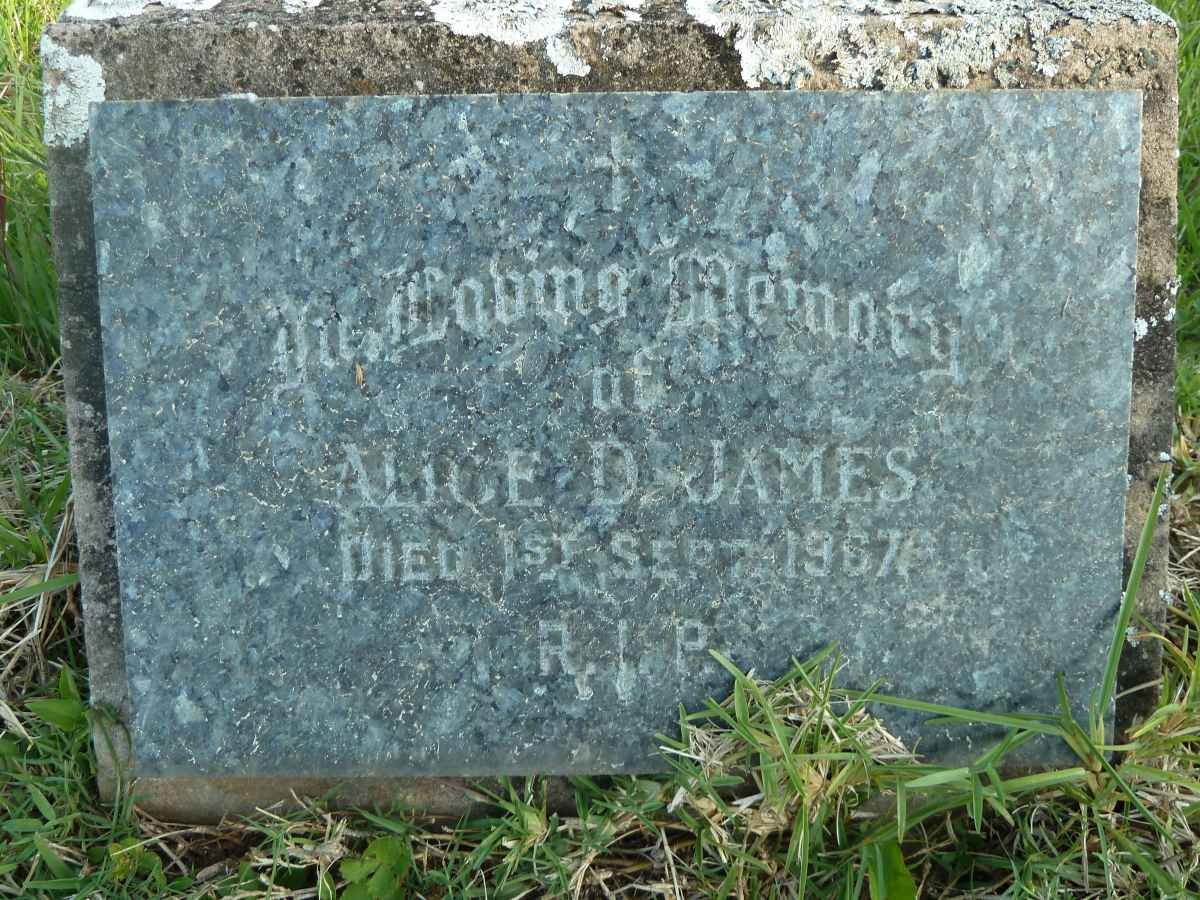JAMES Alice D. -1967