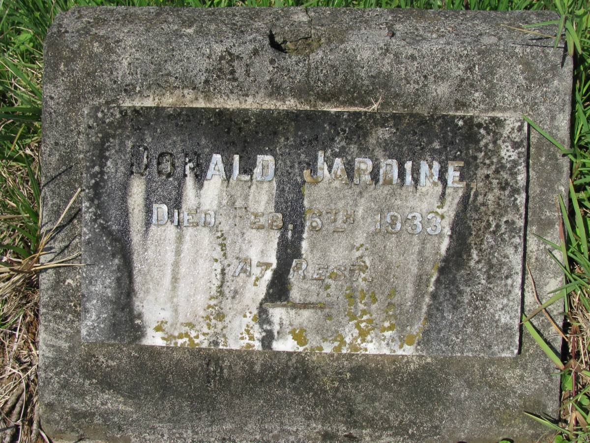 JARDINE Donald -1933