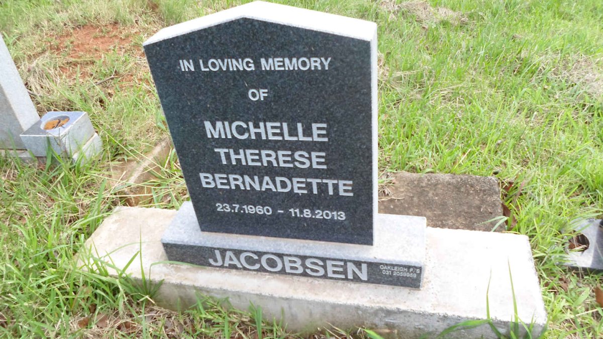 JACOBSEN Michelle Therese Bernadette 1960-2013