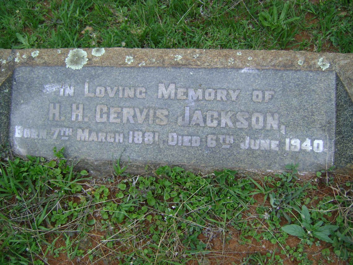 JACKSON H.H. Gervis 1881-1940