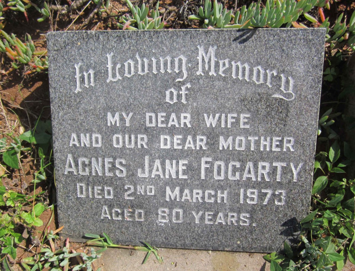 FOGARTY Agnes Jane -1973