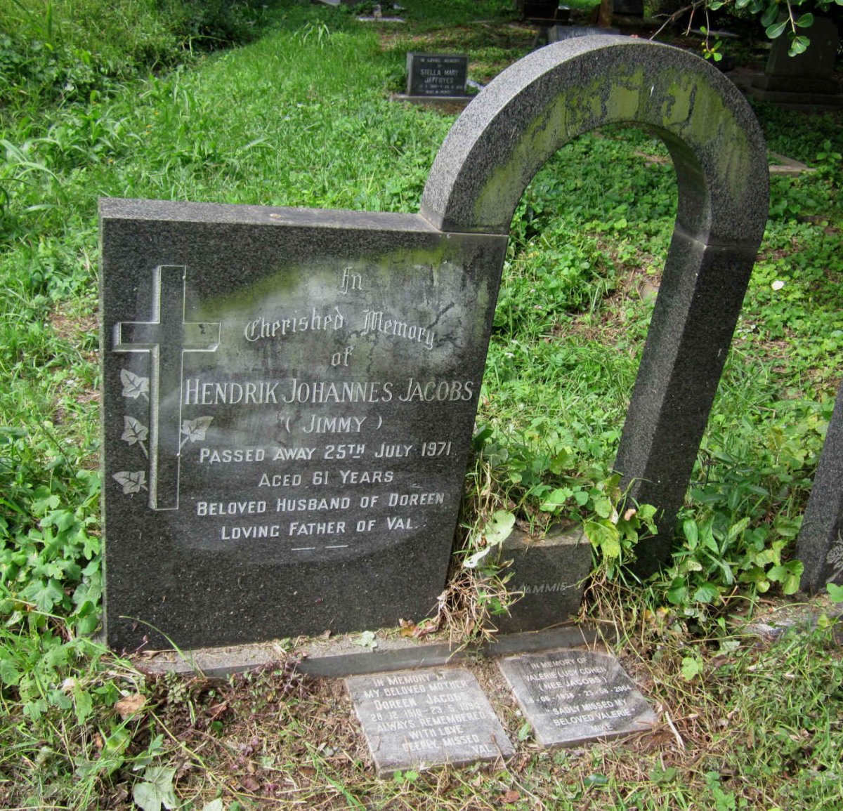 JACOBS Hendrik Johannes -1971 &amp; Doreen 1910-1994 :: COHEN Valerie Lucy nee JACOBS 1938-2004