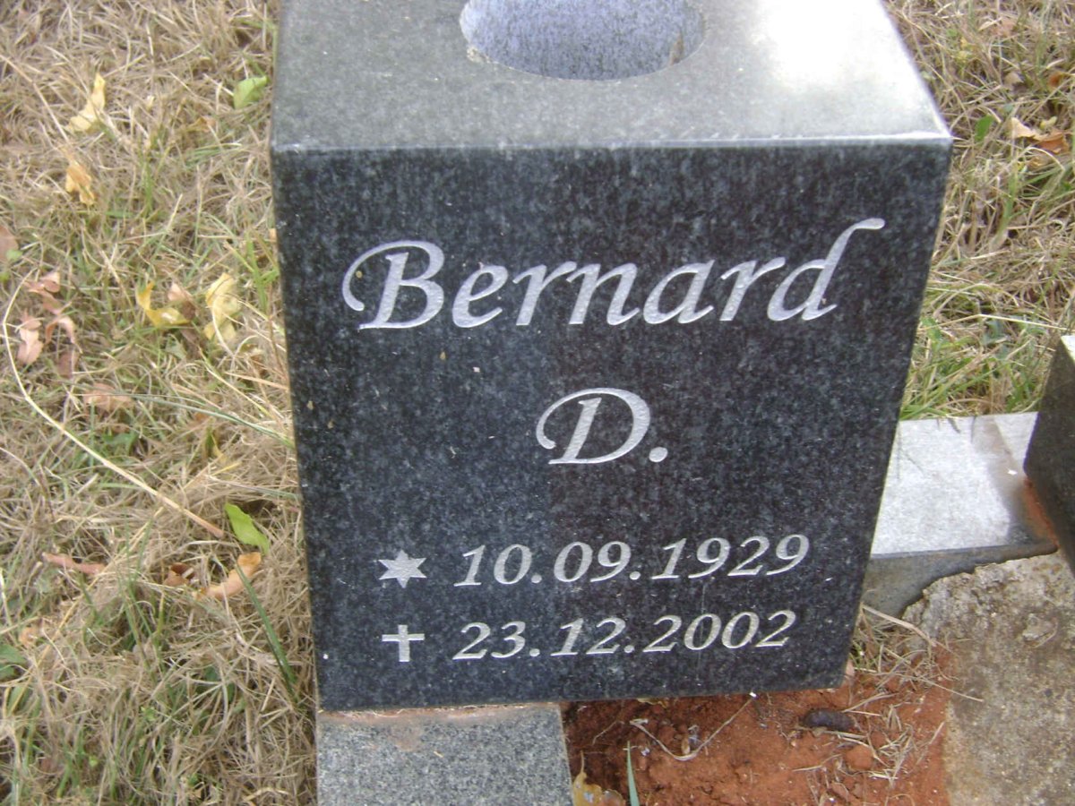 JACOBS Bernard D. 1929-2002