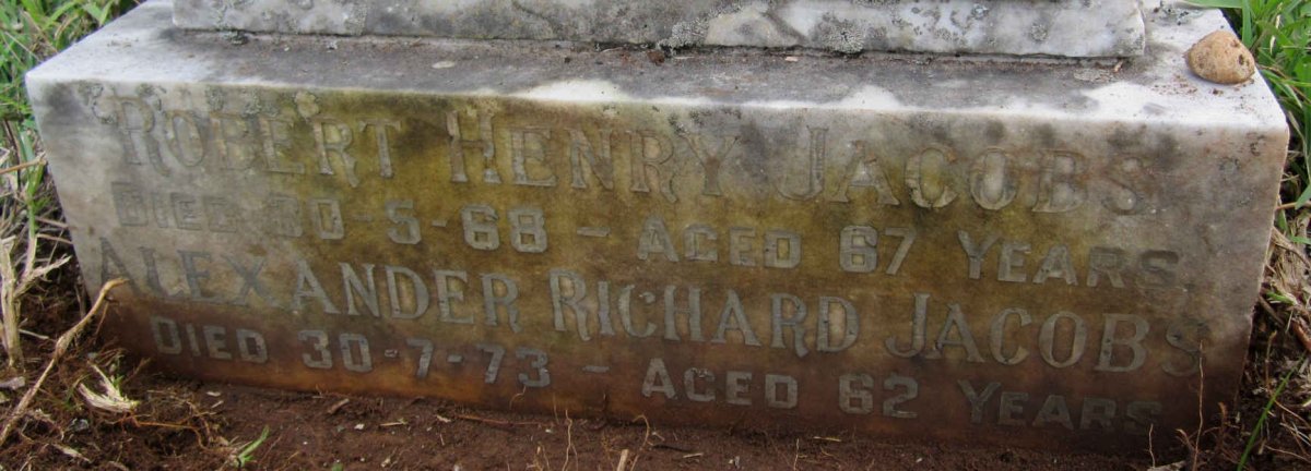 JACOBS Robert Henry -1968 :: JACOBS Alexander Richard -1973