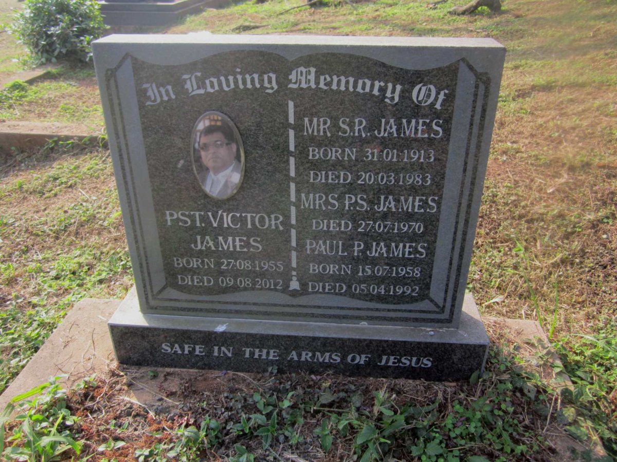 JAMES S.R. 1913-1983 &amp; P.S. -1970 :: JAMES Victor 1955-2012 :: JAMES Paul P. 1958-1992