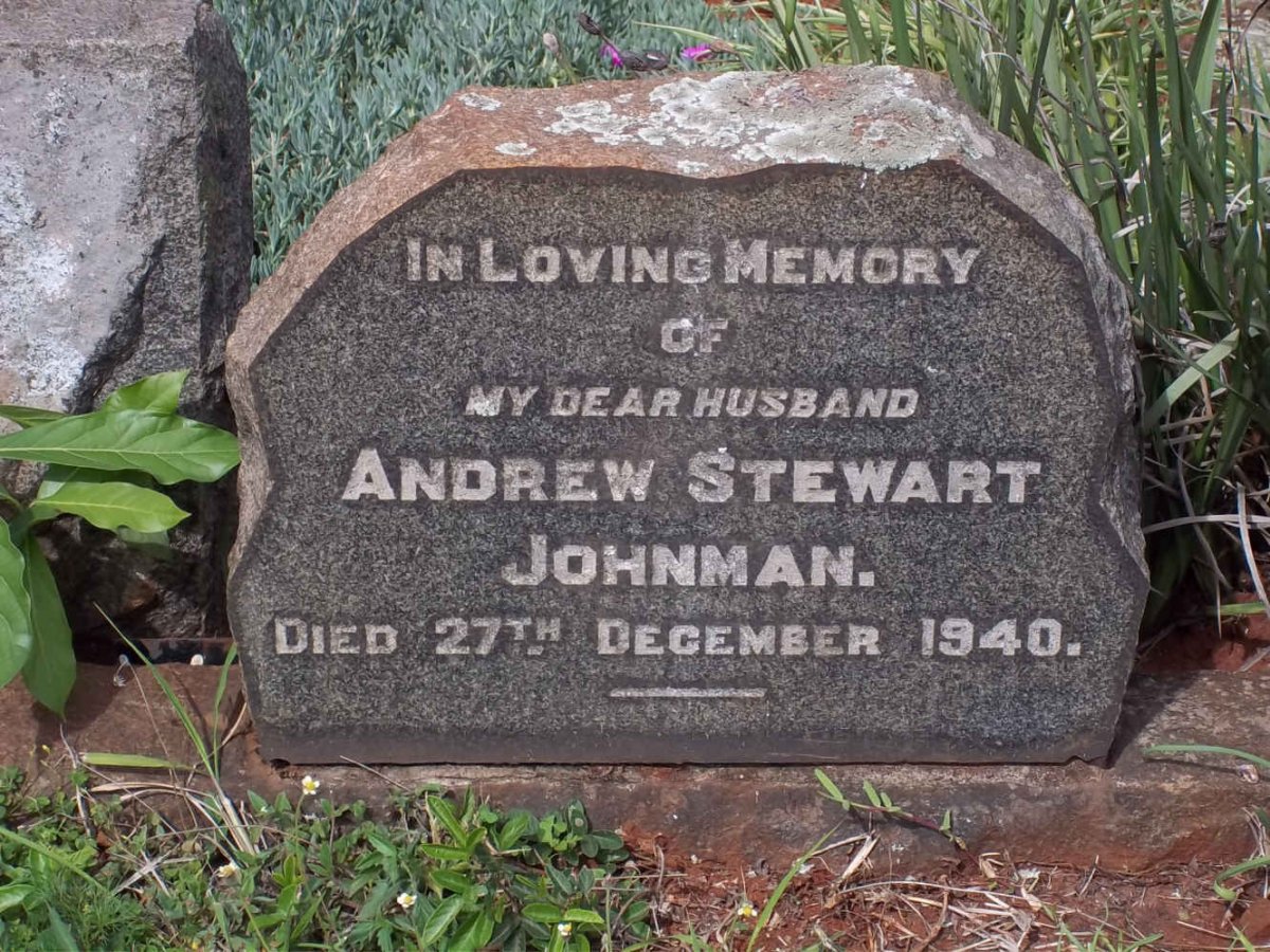 JOHNMAN Andrew Stewart -1940