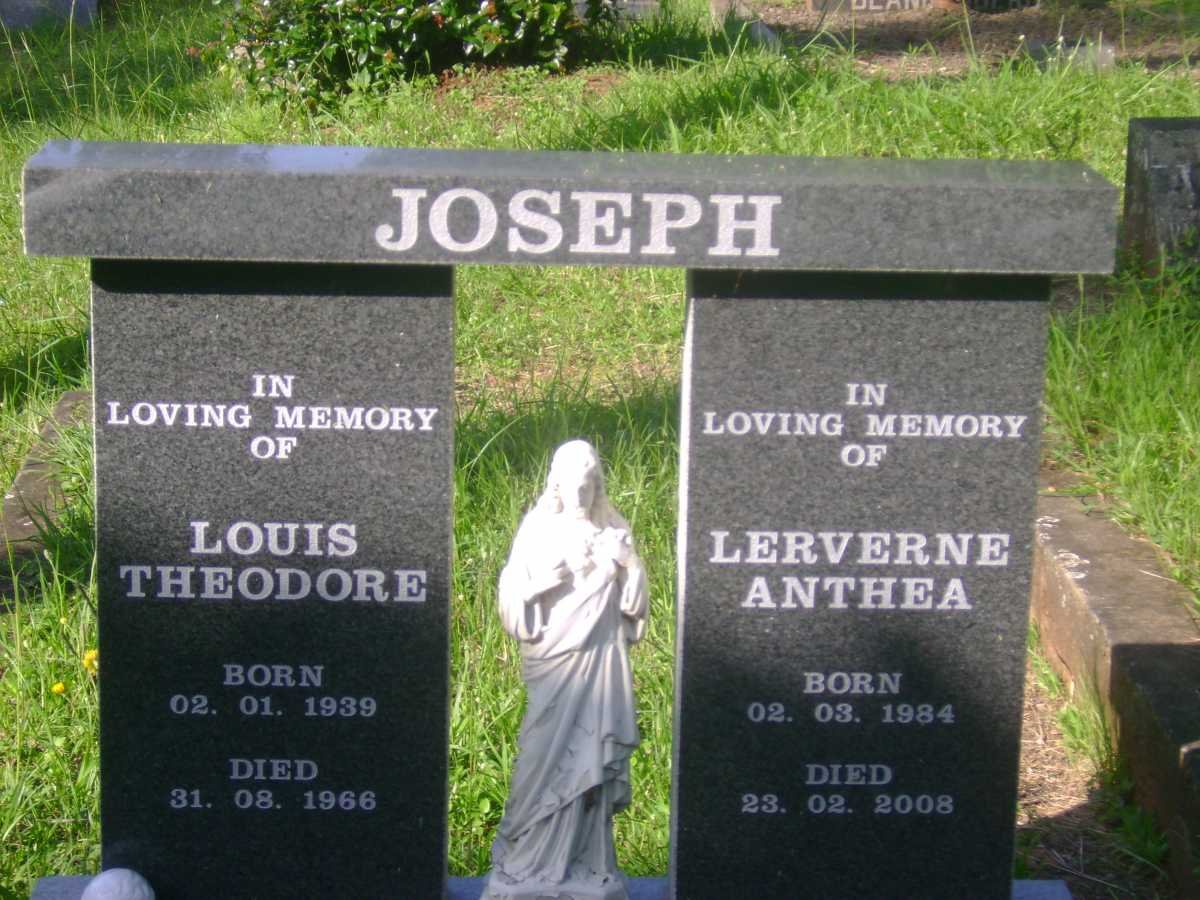 JOSEPH Louis Theodore 1939-1966 :: JOSEPH Lerverne Anthea 1984-2008