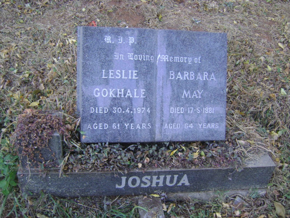JOSHUA Leslie Gokhale -1974 &amp; Barbara May -1981
