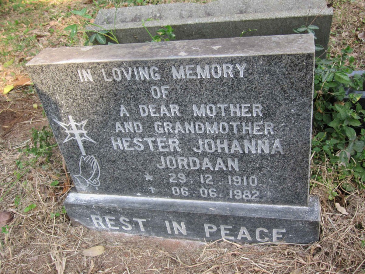 JORDAAN Hester Johanna 1910-1982
